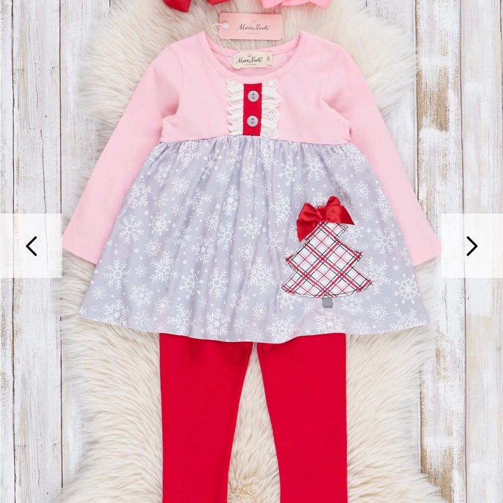 Pink and Red and Gray 2 pc. Winter set